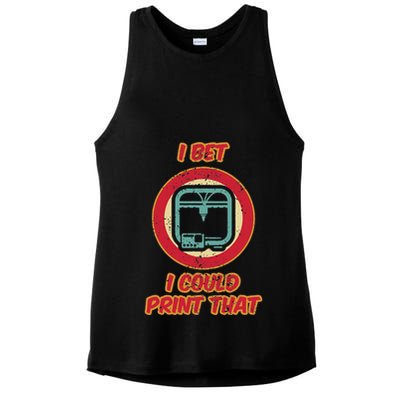 3d Printing Icon G28 Cnc Maker 3d Scan 3d Printer Ladies PosiCharge Tri-Blend Wicking Tank