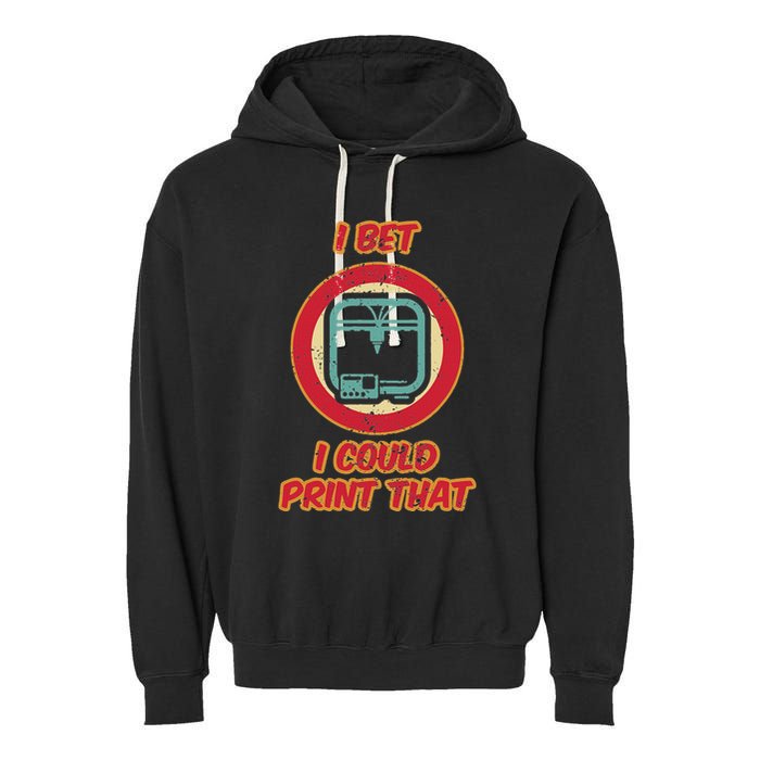3d Printing Icon G28 Cnc Maker 3d Scan 3d Printer Garment-Dyed Fleece Hoodie