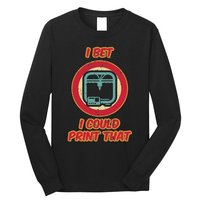 3d Printing Icon G28 Cnc Maker 3d Scan 3d Printer Long Sleeve Shirt