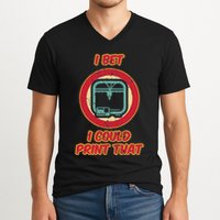 3d Printing Icon G28 Cnc Maker 3d Scan 3d Printer V-Neck T-Shirt