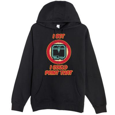 3d Printing Icon G28 Cnc Maker 3d Scan 3d Printer Premium Pullover Hoodie