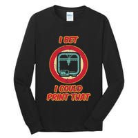 3d Printing Icon G28 Cnc Maker 3d Scan 3d Printer Tall Long Sleeve T-Shirt
