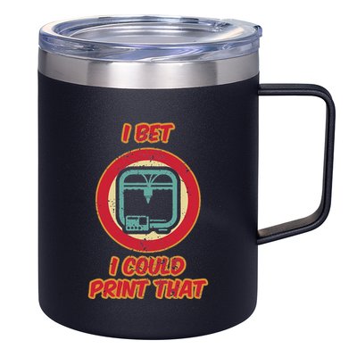 3d Printing Icon G28 Cnc Maker 3d Scan 3d Printer 12oz Stainless Steel Coffee Mug