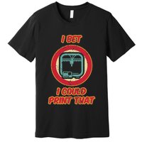 3d Printing Icon G28 Cnc Maker 3d Scan 3d Printer Premium T-Shirt