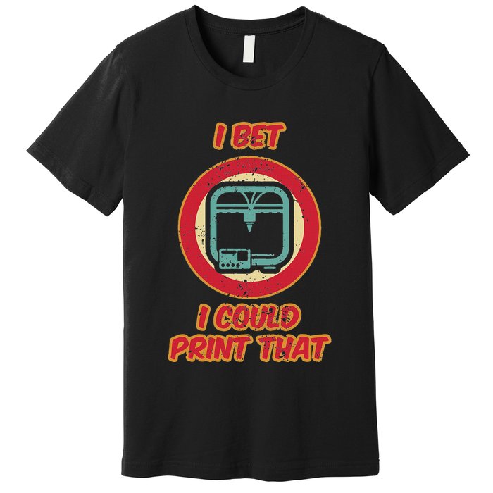 3d Printing Icon G28 Cnc Maker 3d Scan 3d Printer Premium T-Shirt
