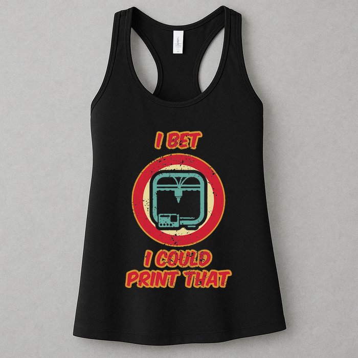 3d Printing Icon G28 Cnc Maker 3d Scan 3d Printer Womens Tank Top