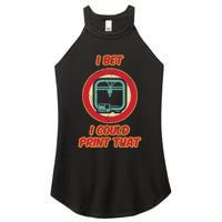 3d Printing Icon G28 Cnc Maker 3d Scan 3d Printer Women's Perfect Tri Rocker Tank