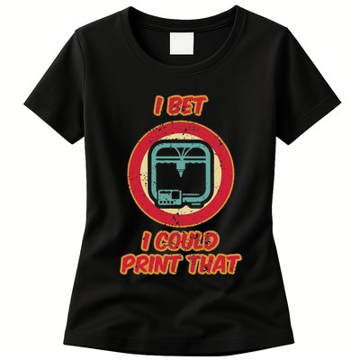 3d Printing Icon G28 Cnc Maker 3d Scan 3d Printer Womens T-Shirt