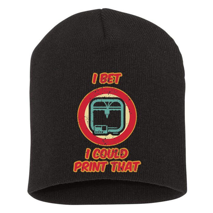 3d Printing Icon G28 Cnc Maker 3d Scan 3d Printer Short Acrylic Beanie