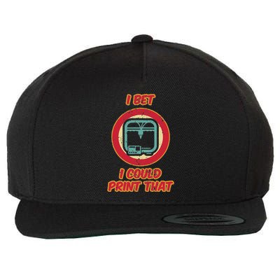 3d Printing Icon G28 Cnc Maker 3d Scan 3d Printer Wool Snapback Cap