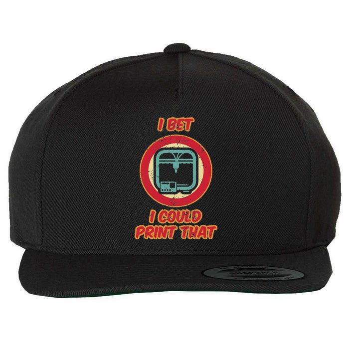 3d Printing Icon G28 Cnc Maker 3d Scan 3d Printer Wool Snapback Cap