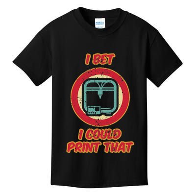 3d Printing Icon G28 Cnc Maker 3d Scan 3d Printer Kids T-Shirt