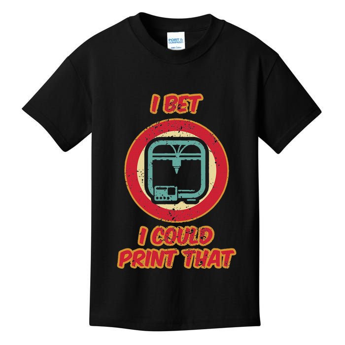 3d Printing Icon G28 Cnc Maker 3d Scan 3d Printer Kids T-Shirt