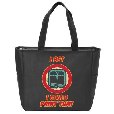 3d Printing Icon G28 Cnc Maker 3d Scan 3d Printer Zip Tote Bag