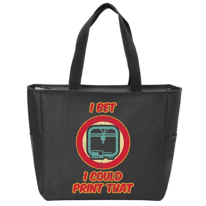 3d Printing Icon G28 Cnc Maker 3d Scan 3d Printer Zip Tote Bag