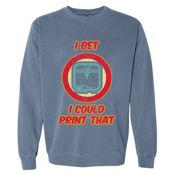 3d Printing Icon G28 Cnc Maker 3d Scan 3d Printer Garment-Dyed Sweatshirt