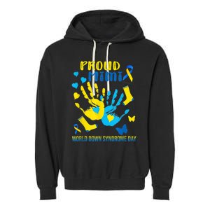 321 Proud Mimi Down Syndrome Awareness  T21 Garment-Dyed Fleece Hoodie