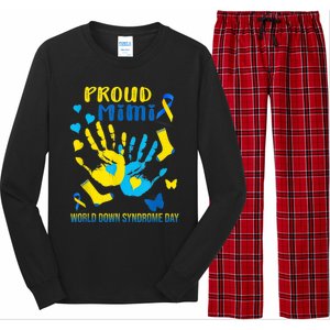 321 Proud Mimi Down Syndrome Awareness  T21 Long Sleeve Pajama Set