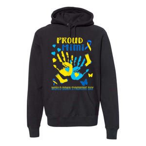 321 Proud Mimi Down Syndrome Awareness  T21 Premium Hoodie