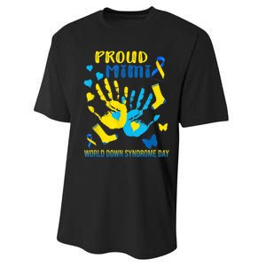 321 Proud Mimi Down Syndrome Awareness  T21 Performance Sprint T-Shirt