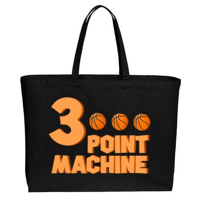 3 Point Machine - Three Point Shooter Ball - Basketball Cotton Canvas Jumbo Tote