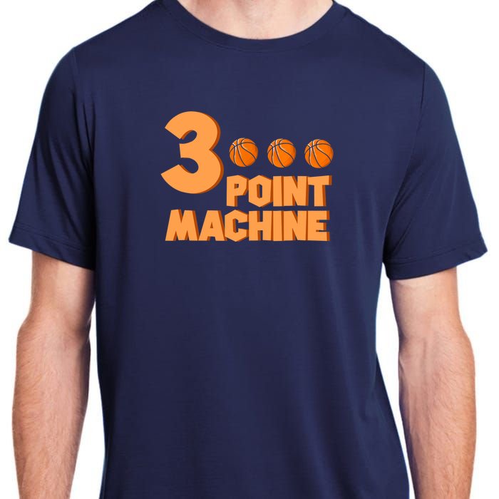 3 Point Machine - Three Point Shooter Ball - Basketball Adult ChromaSoft Performance T-Shirt