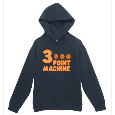 3 Point Machine - Three Point Shooter Ball - Basketball Urban Pullover Hoodie