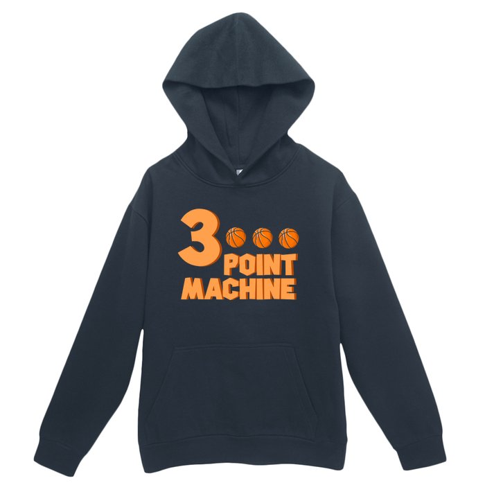 3 Point Machine - Three Point Shooter Ball - Basketball Urban Pullover Hoodie