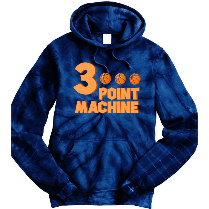 3 Point Machine - Three Point Shooter Ball - Basketball Tie Dye Hoodie