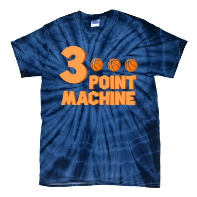 3 Point Machine - Three Point Shooter Ball - Basketball Tie-Dye T-Shirt