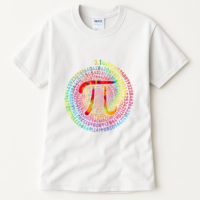 3.14 Pi Number Tie Dye Symbol Pi Day Math Teachers Students Tall T-Shirt