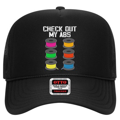 3d Printer Printing Lover Funny Check Out My Abs Filament Trucker Hat