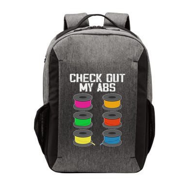 3d Printer Printing Lover Funny Check Out My Abs Filament Vector Backpack