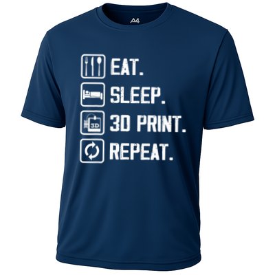 3d Printer Printing Lover Joke For Three D Printing Maker Cooling Performance Crew T-Shirt