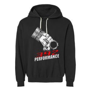 392 Performance Race Piston 6.4 Car Garment-Dyed Fleece Hoodie