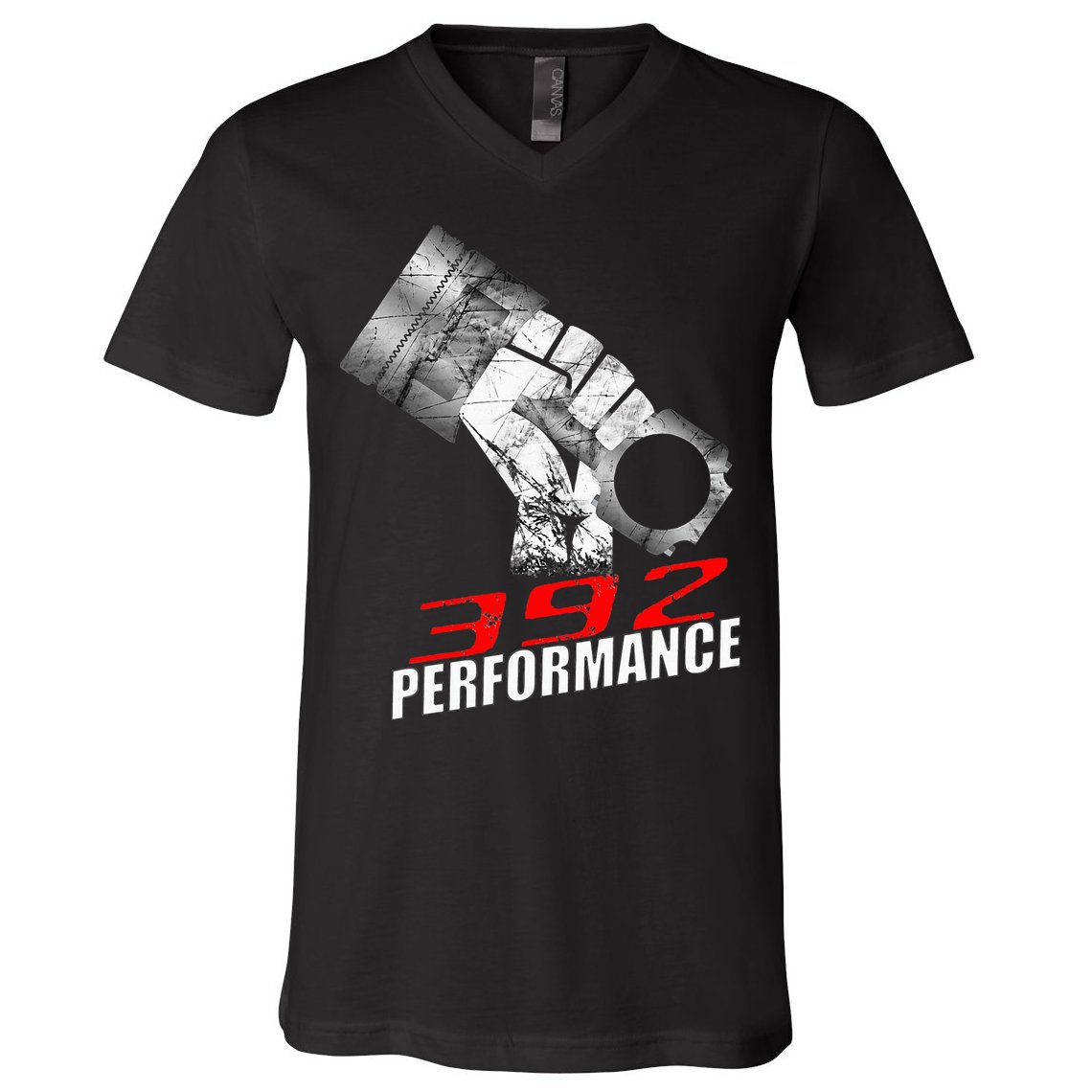 392 Performance Race Piston 6.4 Car V-Neck T-Shirt