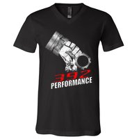 392 Performance Race Piston 6.4 Car V-Neck T-Shirt