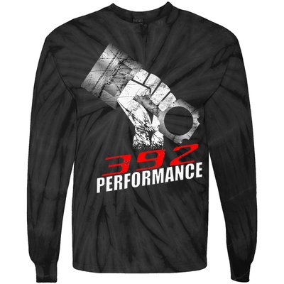 392 Performance Race Piston 6.4 Car Tie-Dye Long Sleeve Shirt