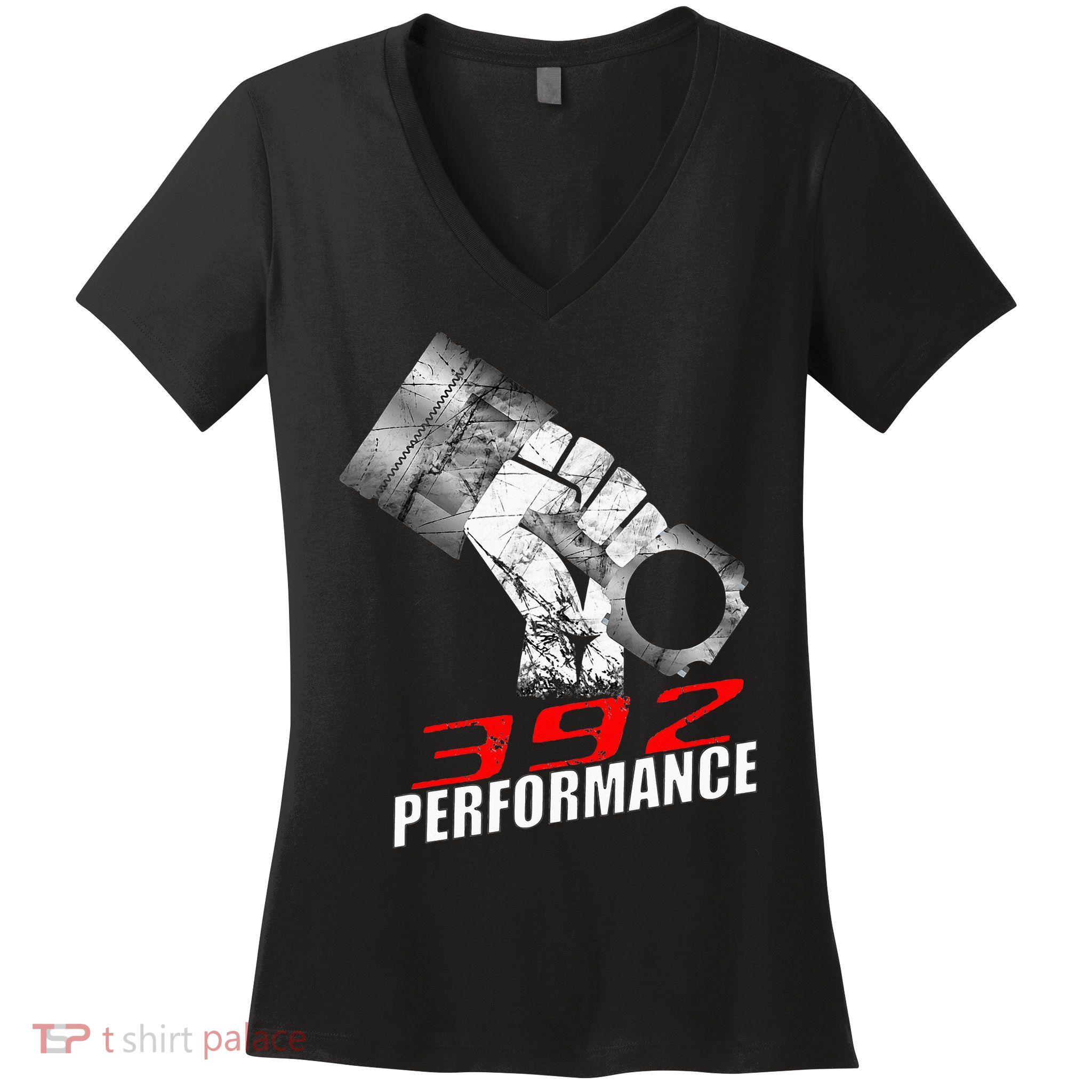 392 Performance Race Piston 6.4 Car Women's V-Neck T-Shirt