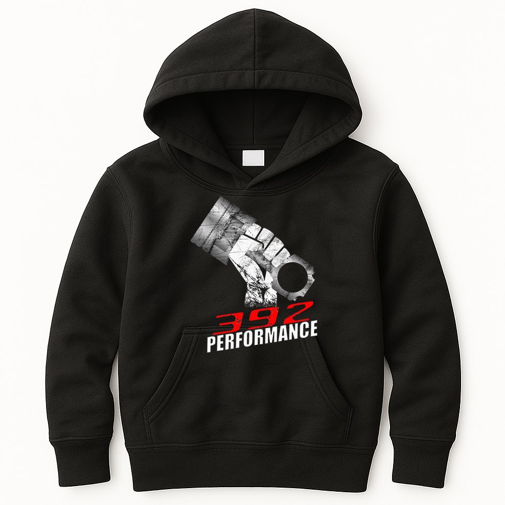 392 Performance Race Piston 6.4 Car Kids Hoodie