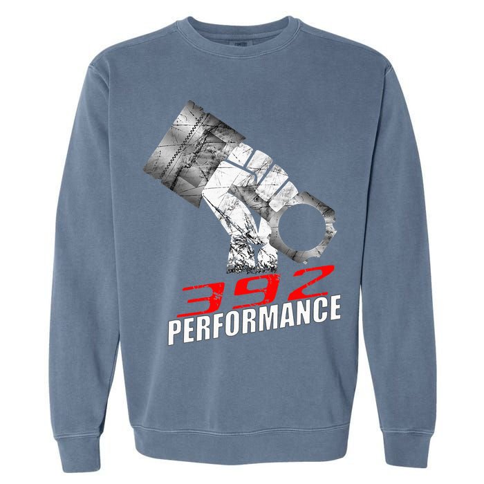 392 Performance Race Piston 6.4 Car Garment-Dyed Sweatshirt