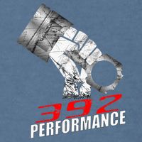 392 Performance Race Piston 6.4 Car Garment-Dyed Sweatshirt