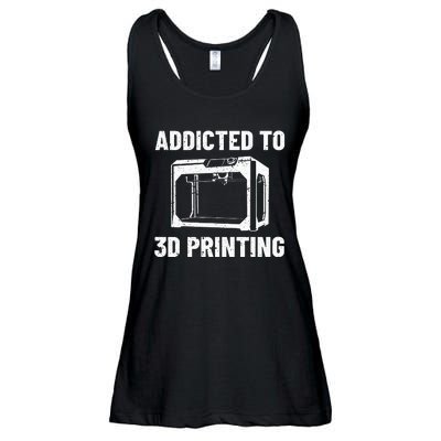 3D Printer Tee idea for Geeks 3D Printing Ladies Essential Flowy Tank