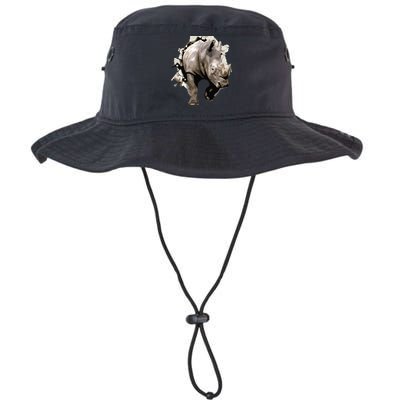 3D Rhino African Safari Animal Rhinoceros Tee Bucket Hat