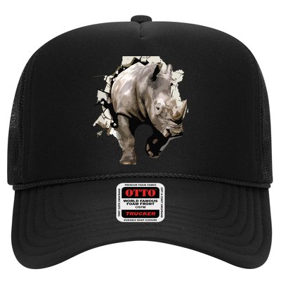 3D Rhino African Safari Animal Rhinoceros Tee Trucker Hat