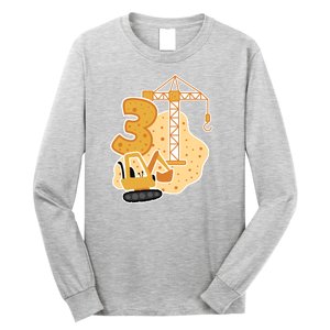 3rd Birthday Construction Long Sleeve Shirt