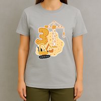 3rd Birthday Construction T-Shirt