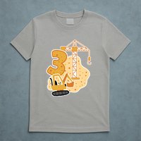 3rd Birthday Construction T-Shirt