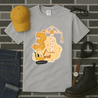 3rd Birthday Construction Tall T-Shirt