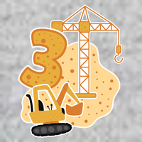 3rd Birthday Construction Tall T-Shirt